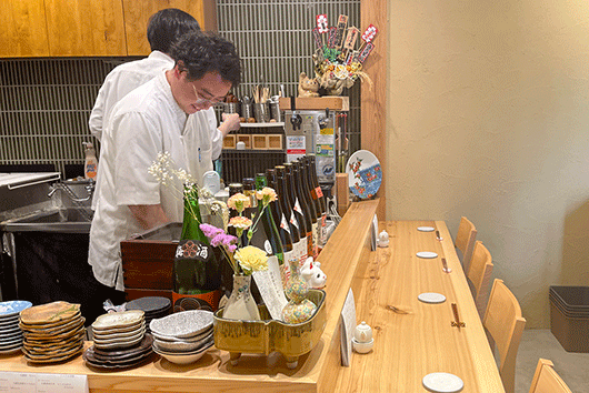 久我山駅,ヨイノフネ(店内カウンター写真)