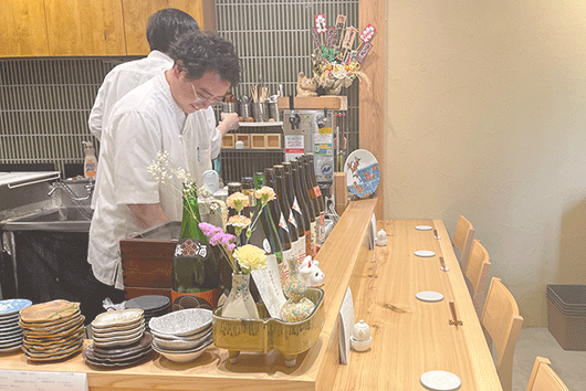久我山駅,ヨイノフネ(店内カウンター写真)